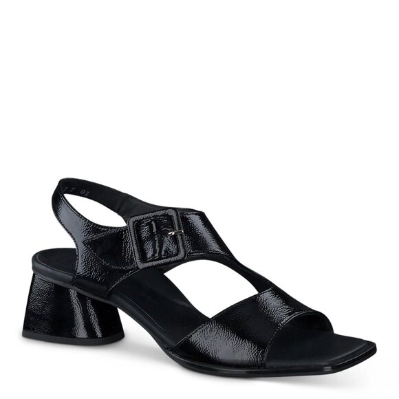 🆕PAUL GREEN Tanya Slingback Block Heel Sandal Pump Shoes 8.5 Black - Picture 3 of 15